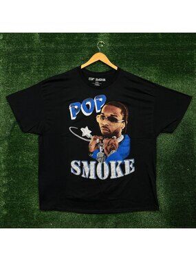 Pop Smoke Shoot for The Stars Aim For The Moon Double Sided T-Shirt Size XXXL